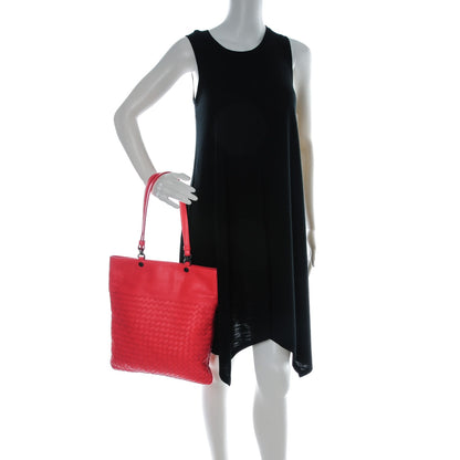 Bottega Veneta Nappa Intrecciato Flat Shoulder Bag Flame 2 of 8