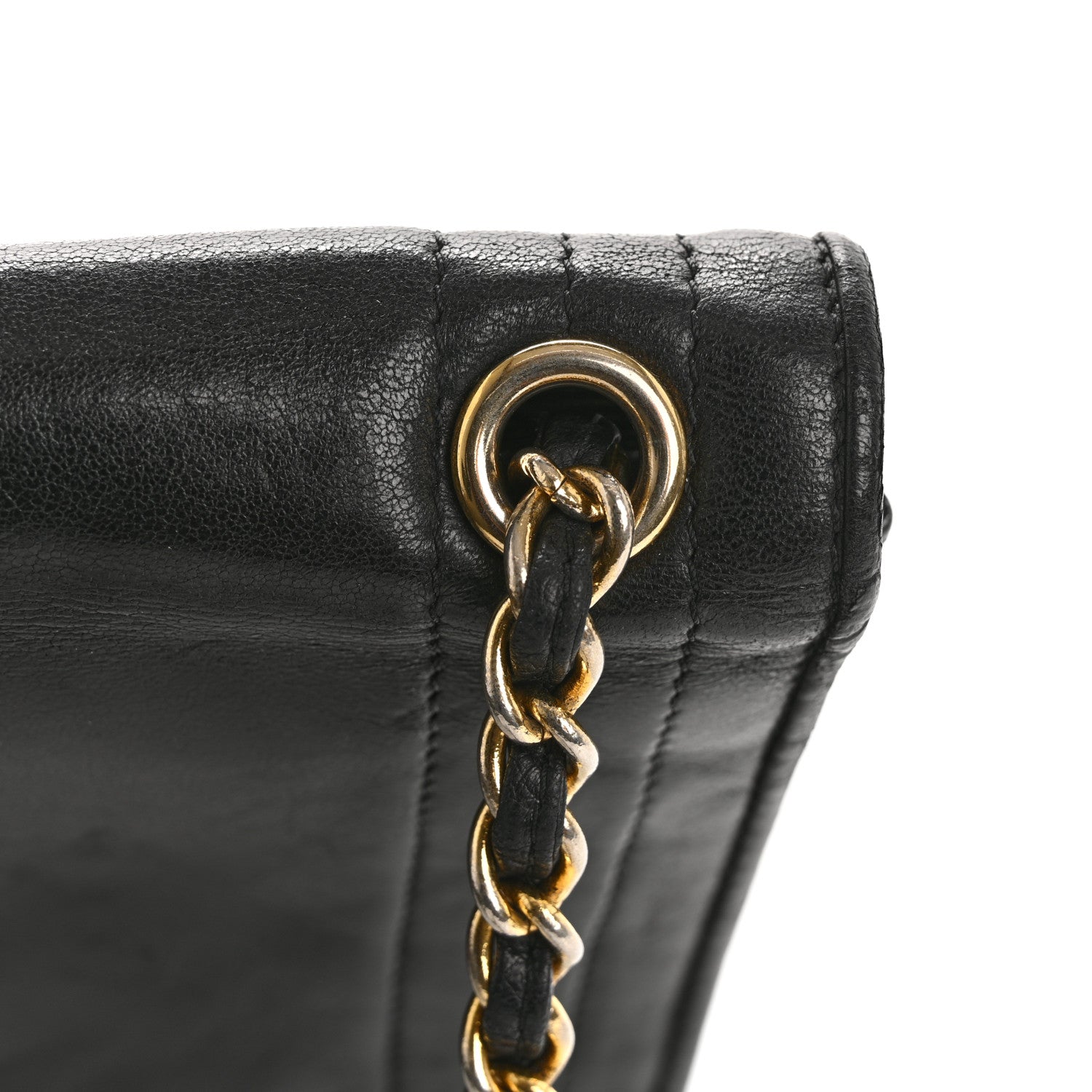 Chanel Lambskin CC Single Flap Black 13 of 15