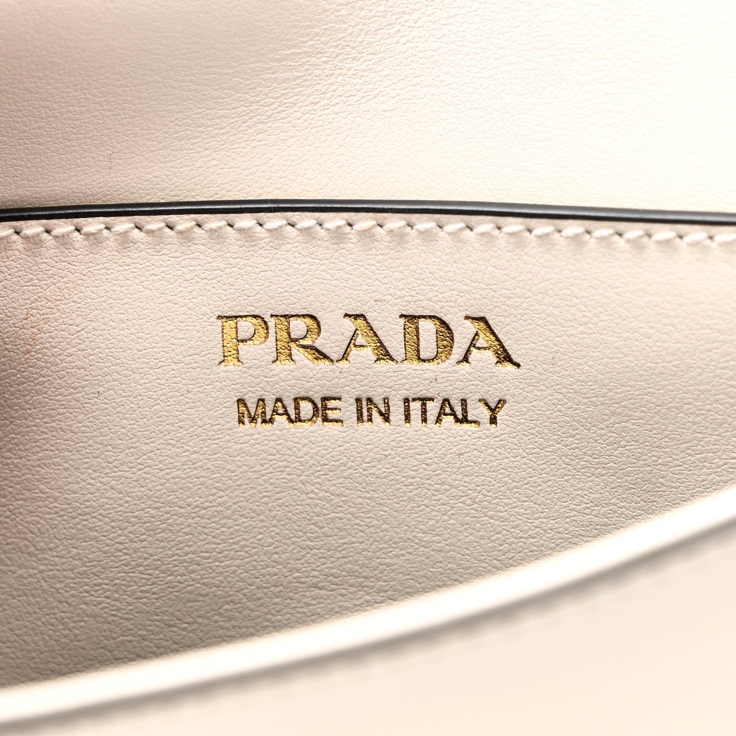 Prada Soft Calfskin Metal Triangle Logo Flap Shoulder Bag White 6 of 10