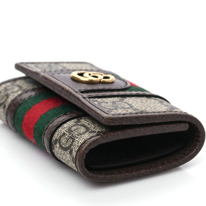 Gucci GG Supreme Monogram Web Ophidia 6 Key Holder Case Beige New Acero 7 of 7