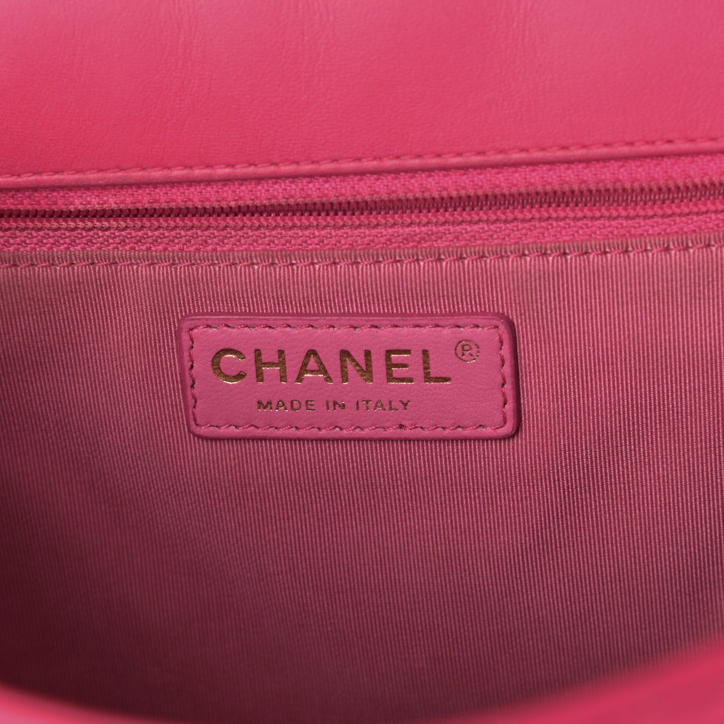 Lambskin Quilted Jumbo Mademoiselle Chic Flap Fuchsia