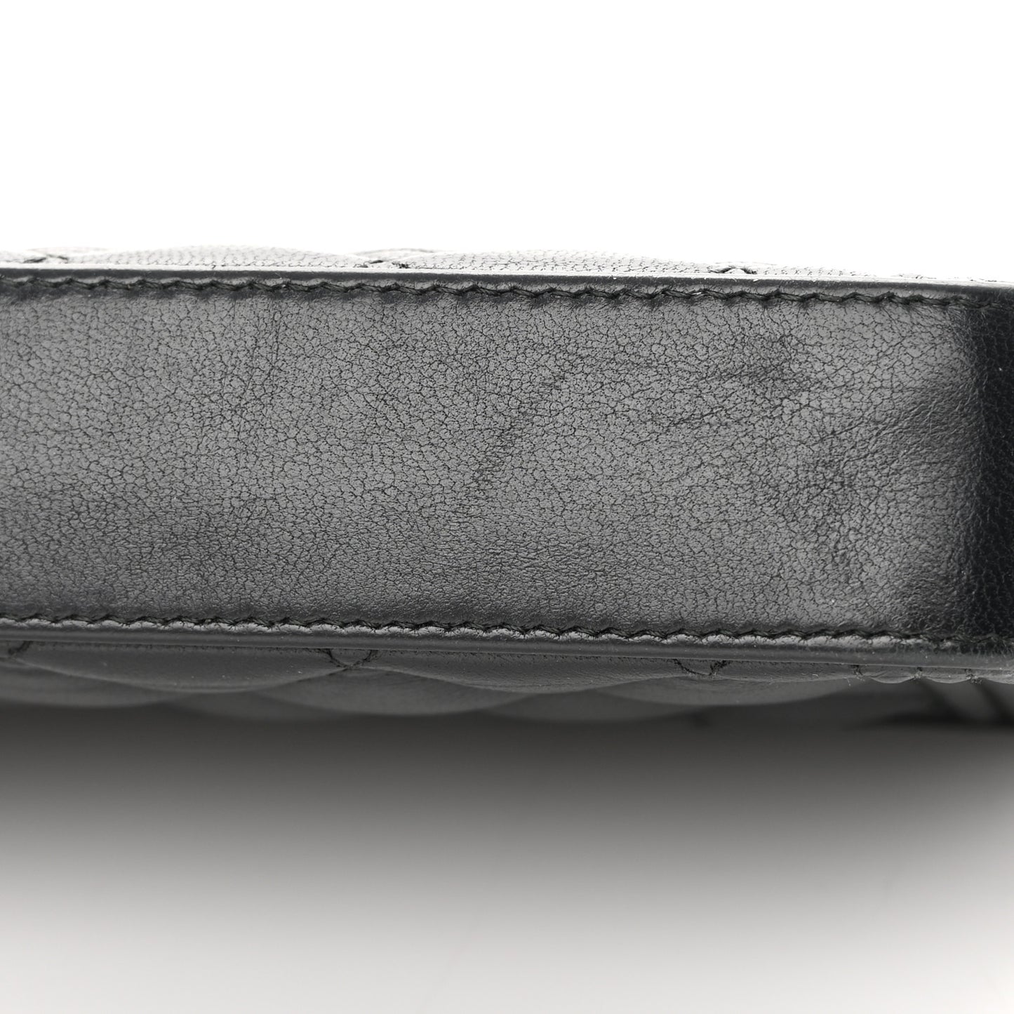 Lambskin Quilted Small Boy Clutch With Chain So Black