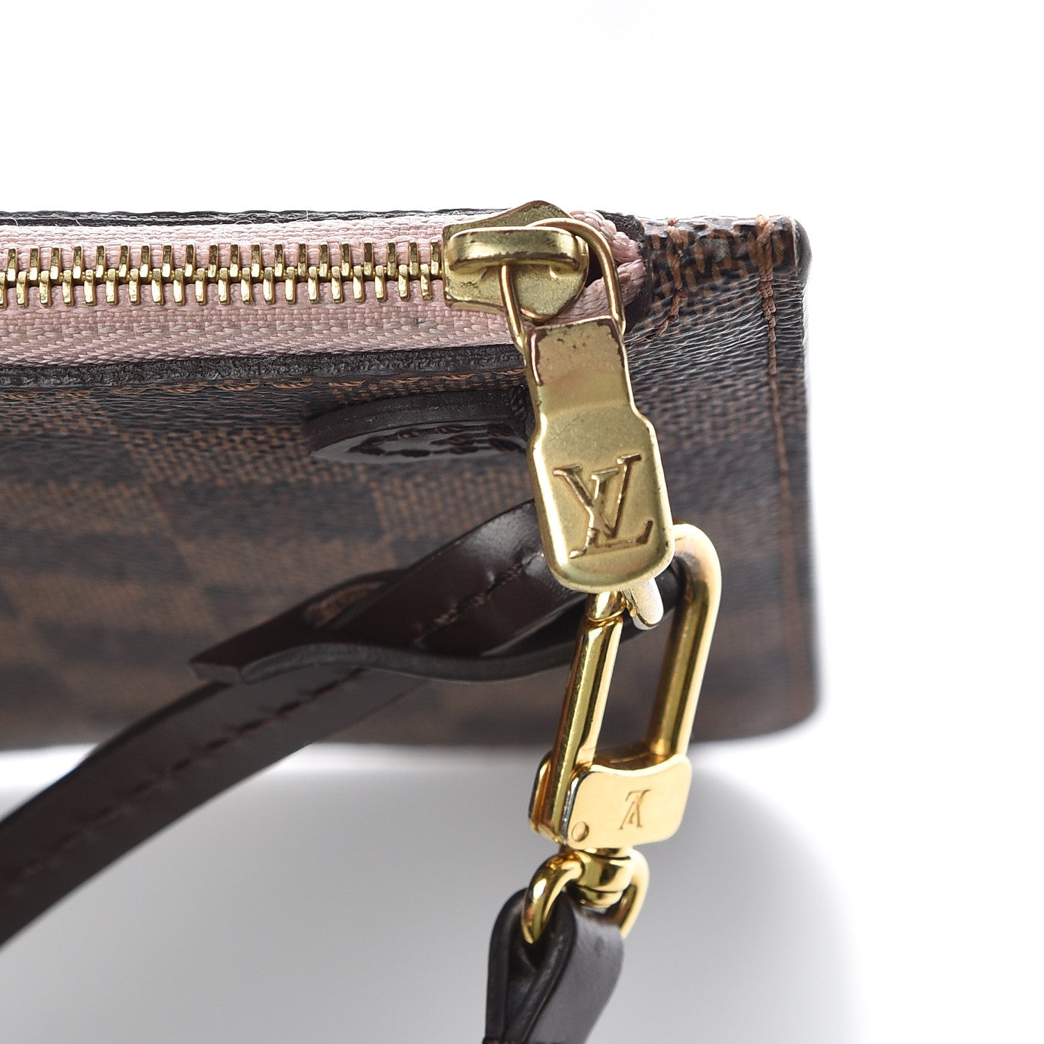 Louis Vuitton Damier Ebene Neverfull MM GM Pochette Rose Ballerine 9 of 9