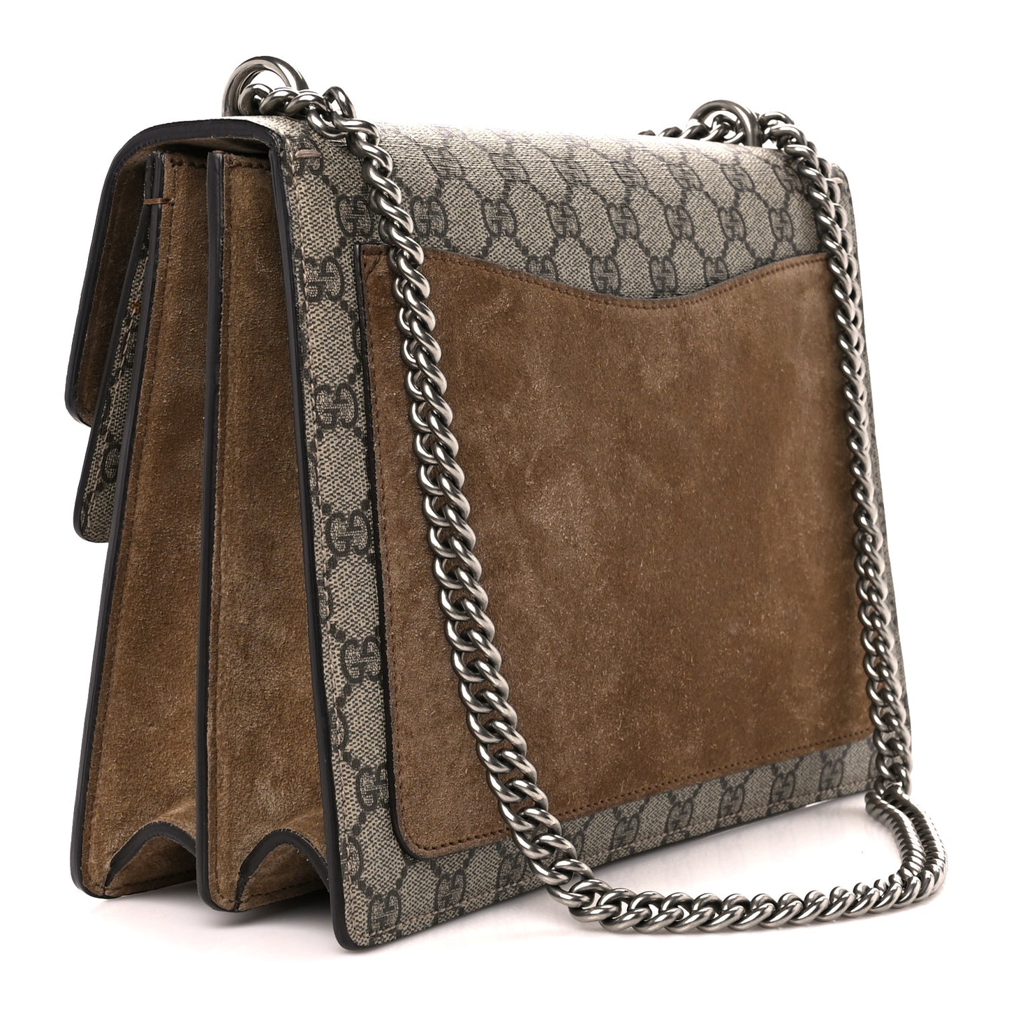GG Supreme Monogram Medium Dionysus Shoulder Bag Taupe