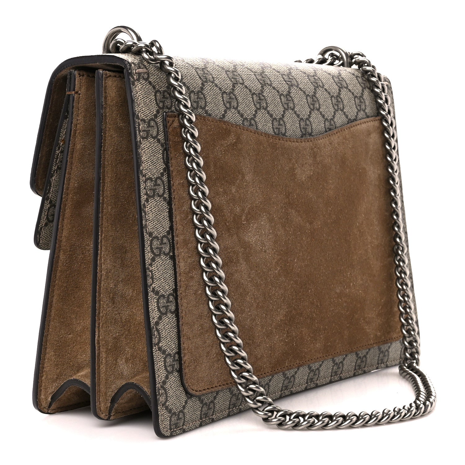 Gucci GG Supreme Monogram Medium Dionysus Shoulder Bag Taupe 3 of 11