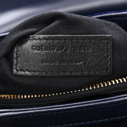 Saint Laurent Velvet Y Quilted Monogram Toy Loulou Crossbody Bag Deep Marine 7 of 10