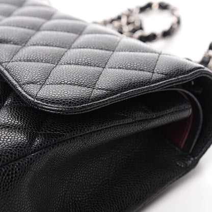 Chanel Caviar Quilted Jumbo Double Flap Black 12 of 12