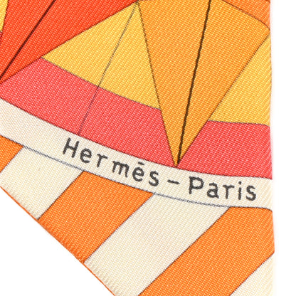 Hermes Silk Rose de Compas Twilly 2 of 7