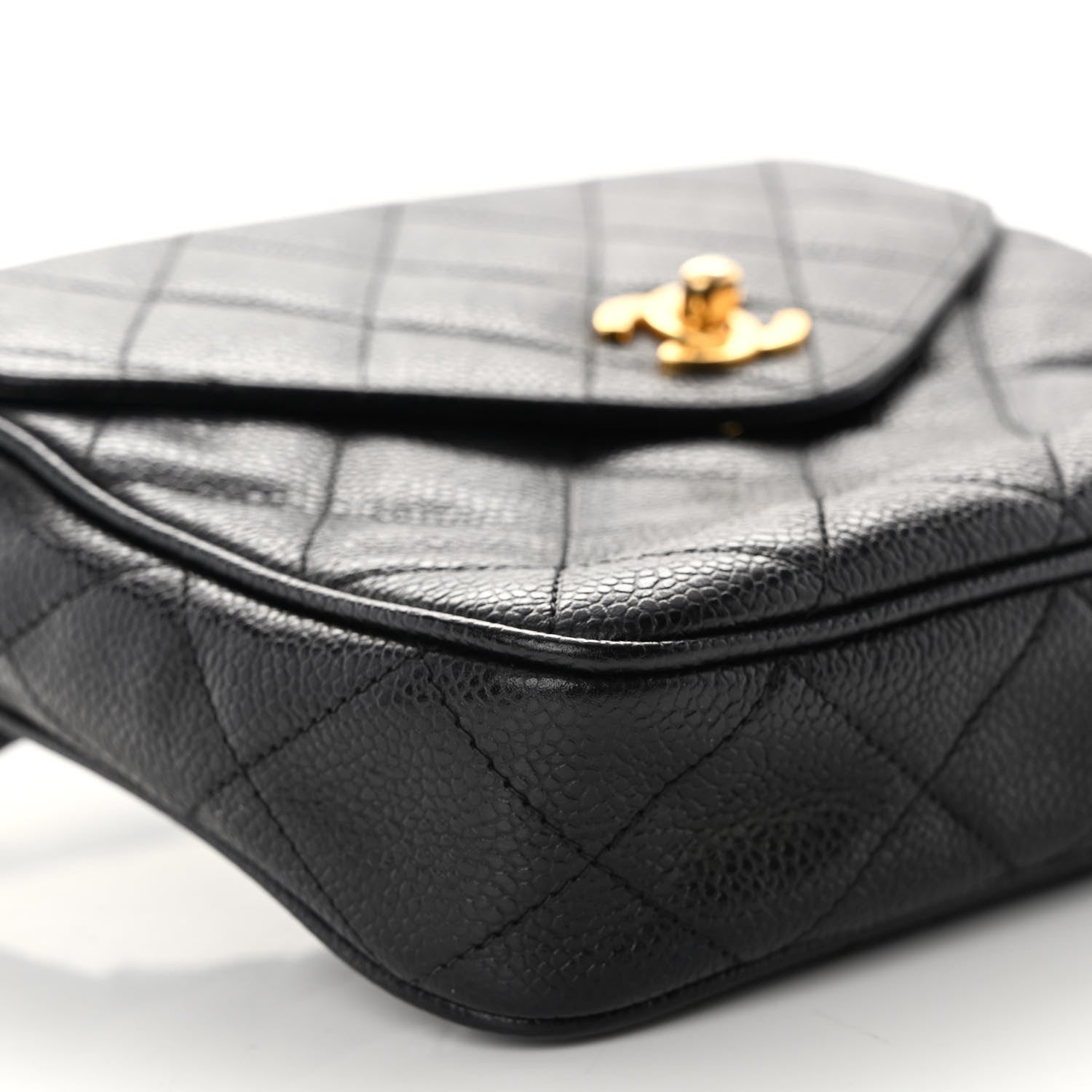 Chanel Caviar Quilted Flap Belt Bag Black 9 of 10