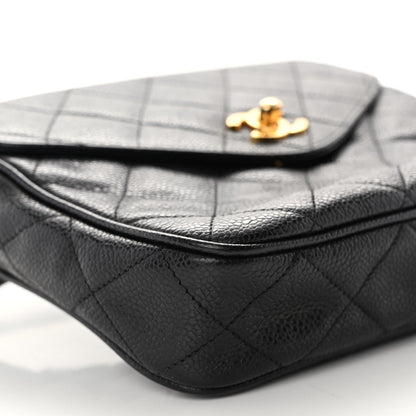 Chanel Caviar Quilted Flap Belt Bag Black 9 of 10