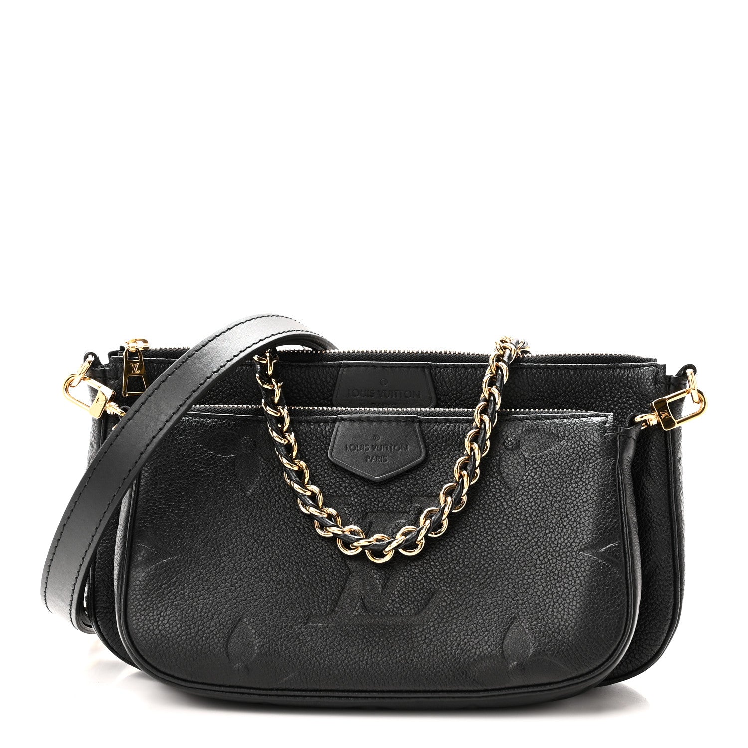 Louis Vuitton Empreinte Monogram Giant Multi Pochette Accessories Black 1 of 10