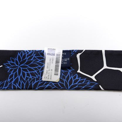 Hermes Silk The Three Graces Twilly Bleu Nuit Gold Black 2 of 4