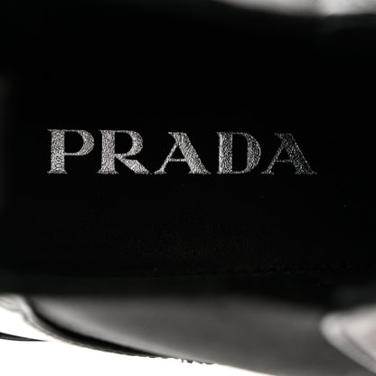 Prada Spazzolato Chelsea 50mm Ankle Boots 37.5 Black 7 of 9