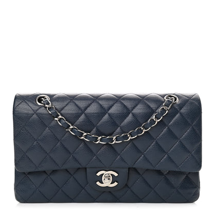 Chanel Caviar Quilted Medium Double Flap Navy 1 of 13