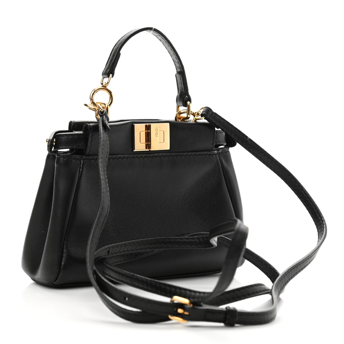 Nappa Micro Peekaboo Iconic Satchel Black