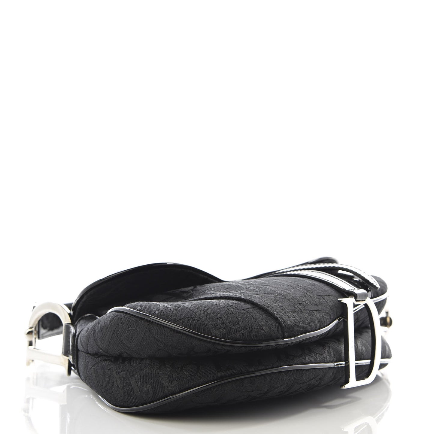 Monogram Saddle Bag Black