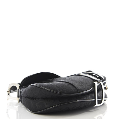 Christian Dior Monogram Saddle Bag Black 3 of 9