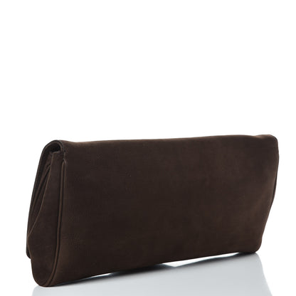Gucci Nubuck Ribot Horse-Heads Clutch Brown 3 of 10