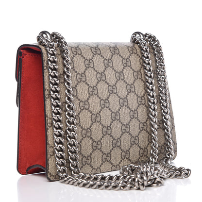 Gucci GG Supreme Monogram Mini Dionysus Shoulder Bag Hibiscus Red 4 of 15