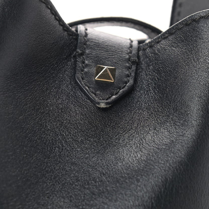 Valentino Garavani Vitello Rockstud Bucket Bag Black 16 of 17