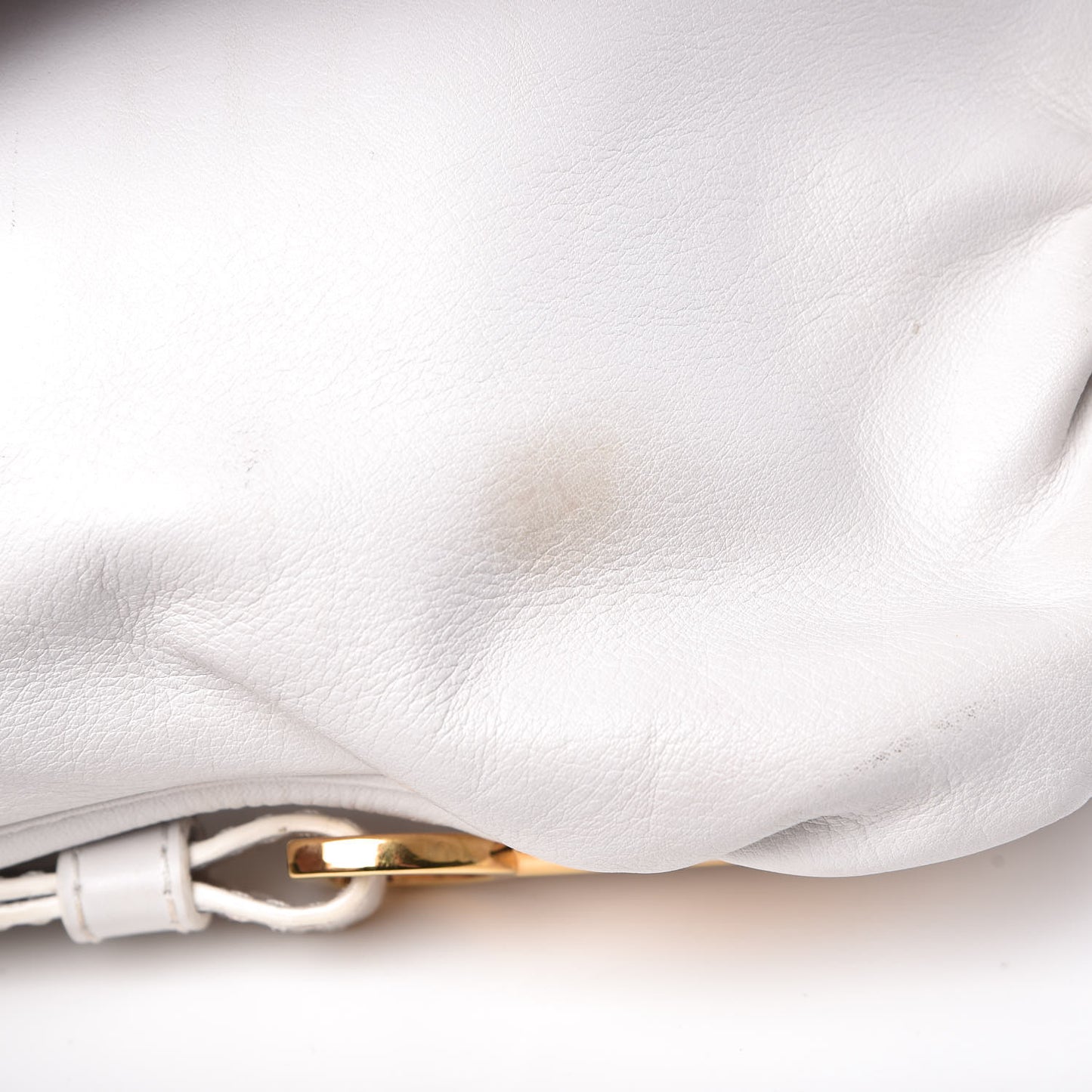 Calfskin Flap Shoulder Bag White
