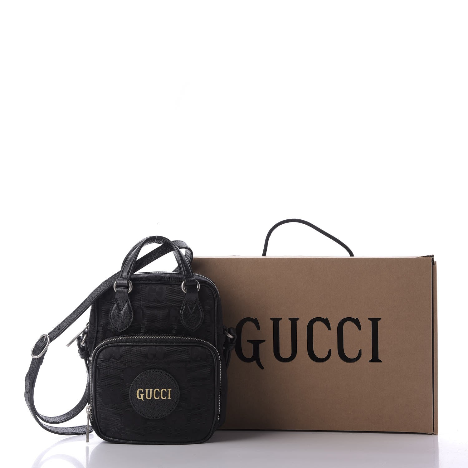 Gucci Econyl Nylon Monogram Off The Grid Shoulder Bag Black 10 of 10