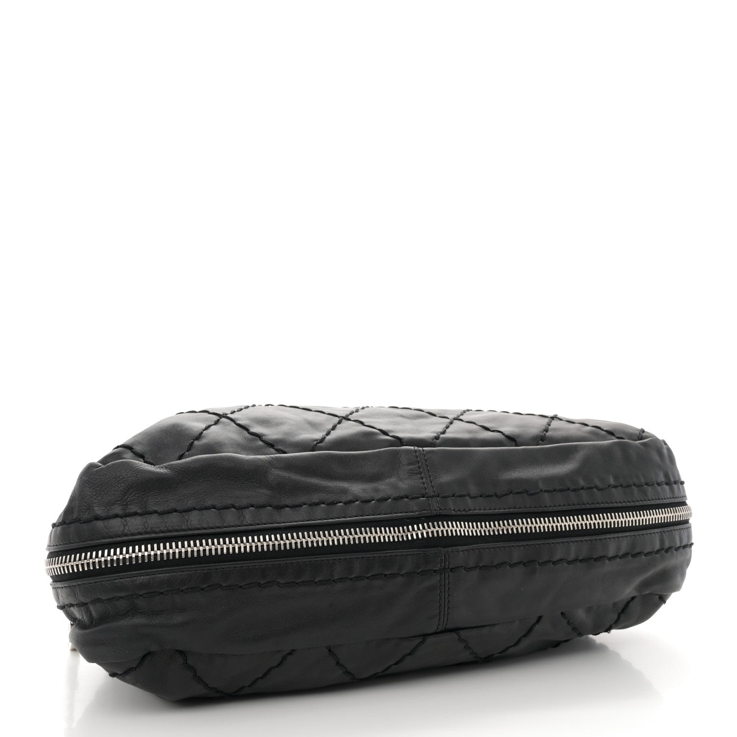 Chanel Calfskin Stitched Expandable Frame Bag Black 4 of 15