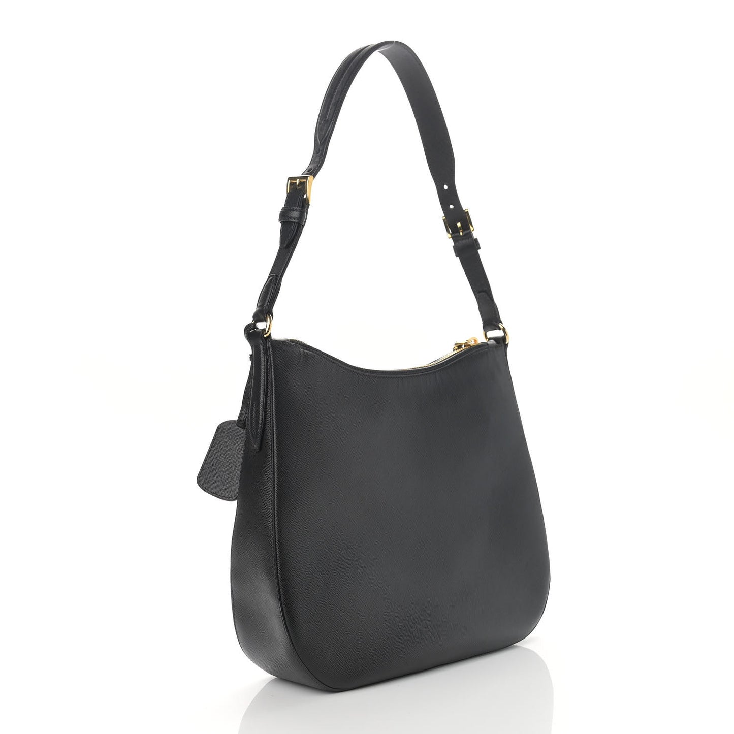 Saffiano Lux Shoulder Bag Black