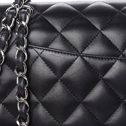 Chanel Lambskin Quilted Jumbo Double Flap Black 17 of 17