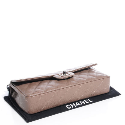Chanel Caviar East West Flap Bag Taupe 4 of 8