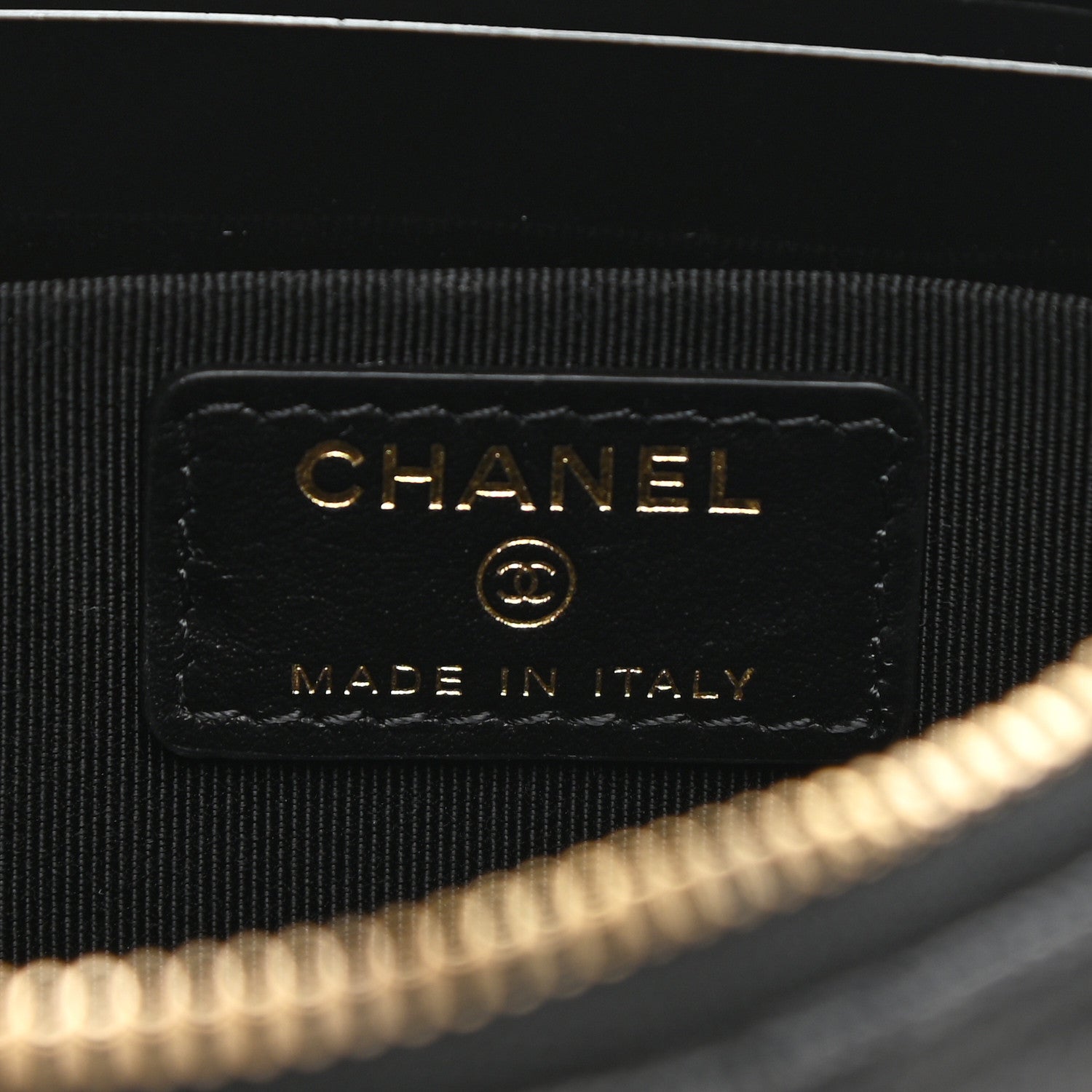 Chanel Caviar Quilted Small French New Wave CC Pouch Black 6 of 8