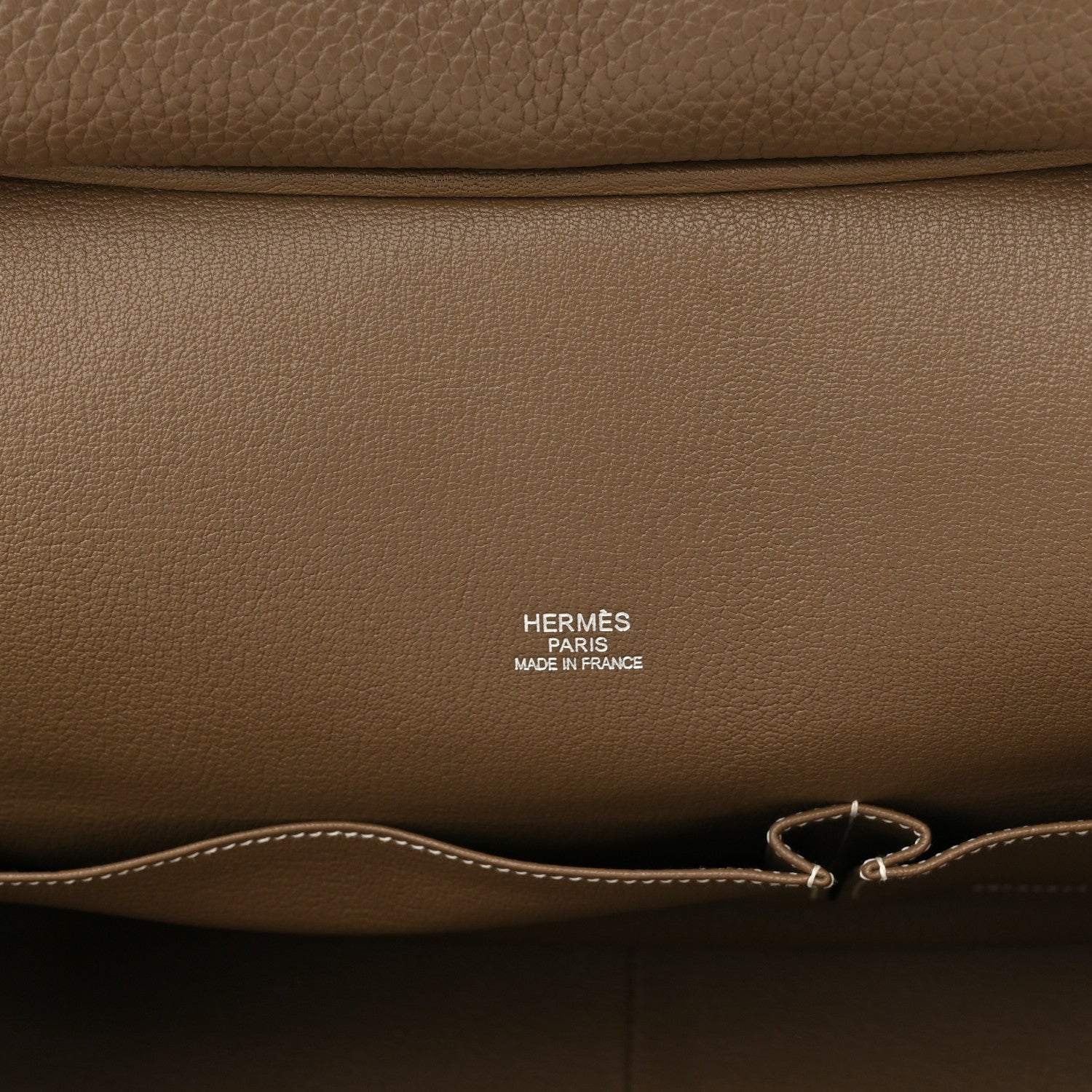 Hermes Taurillon Clemence Jypsiere 34 Etoupe 6 of 12