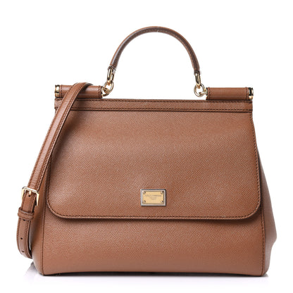 Dolce & Gabbana Dauphine Medium Miss Sicily Satchel Caramello 1 of 9