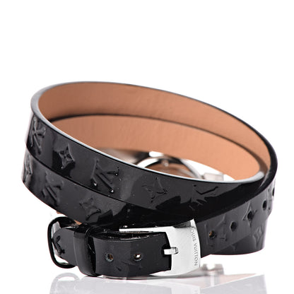 Louis Vuitton Stainless Steel Vernis 22mm Tambour Bijou Secret Quartz Watch Black 4 of 11