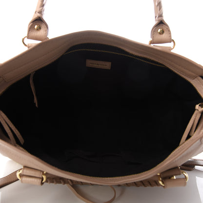 Balenciaga Chevre Gold Metallic Edge Hardware City Rose Des Sables 5 of 10