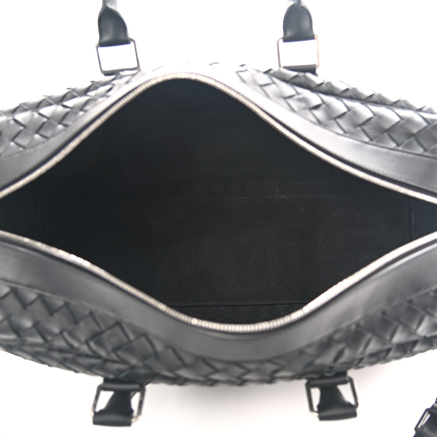 Nappa Intrecciato Gym Bag Black
