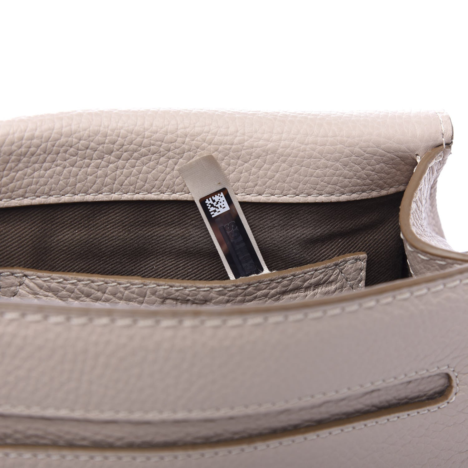 Chloe Calfskin Mini Marcie Round Crossbody Bag Abstract White 7 of 10