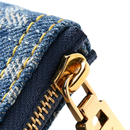 Louis Vuitton Monogram Denim Key Pouch Denim Blue 8 of 9