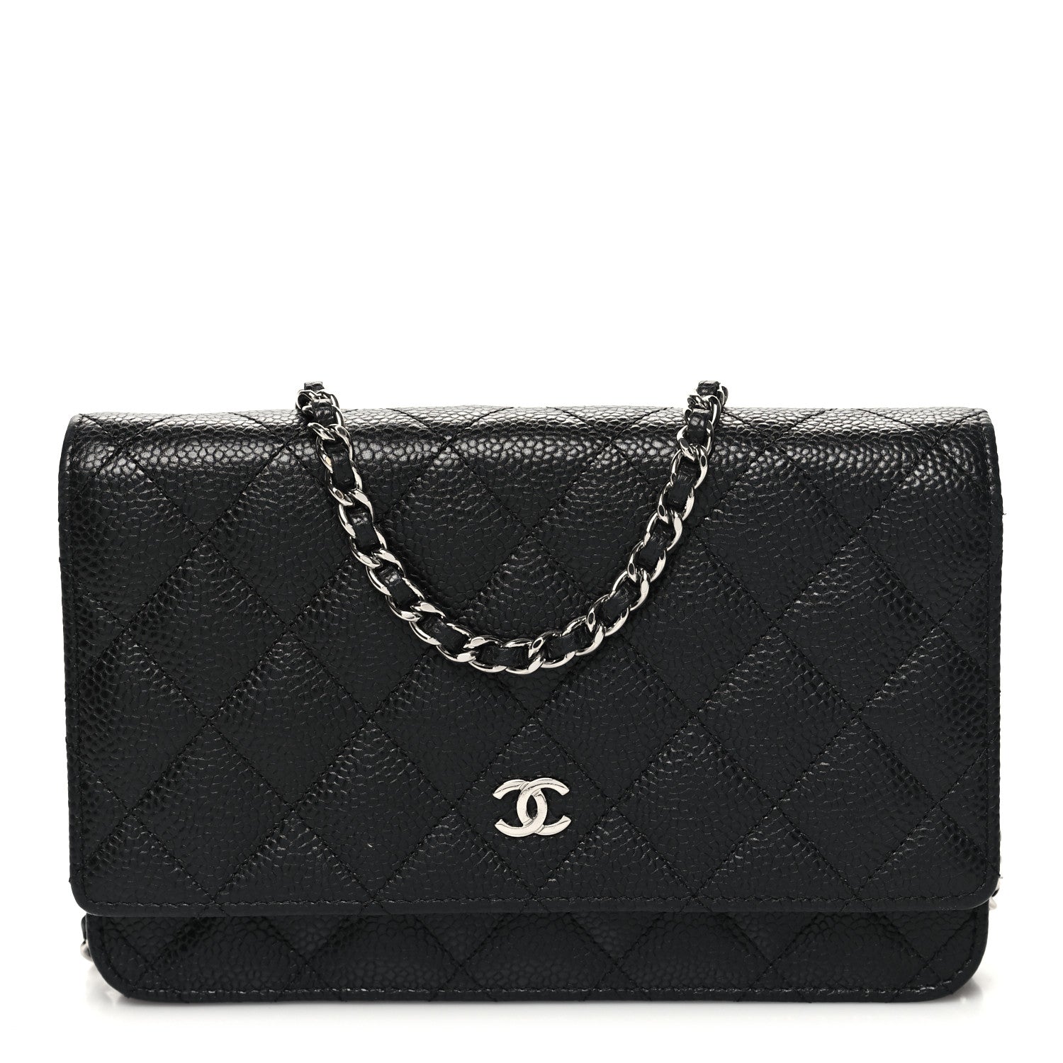Chanel Caviar Quilted Wallet on Chain WOC Black 1 of 11
