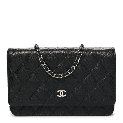 Chanel Caviar Quilted Wallet on Chain WOC Black 1 of 11