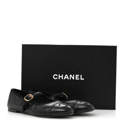 Chanel Lambskin Mary Jane Flats 36 Black 12 of 12