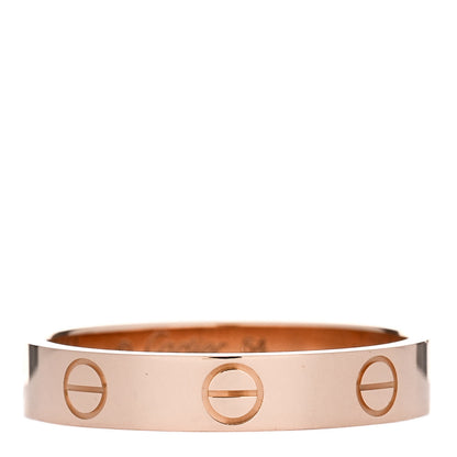 Cartier 18K Pink Gold 3.5mm LOVE Wedding Band Ring 54 6.75 1 of 5