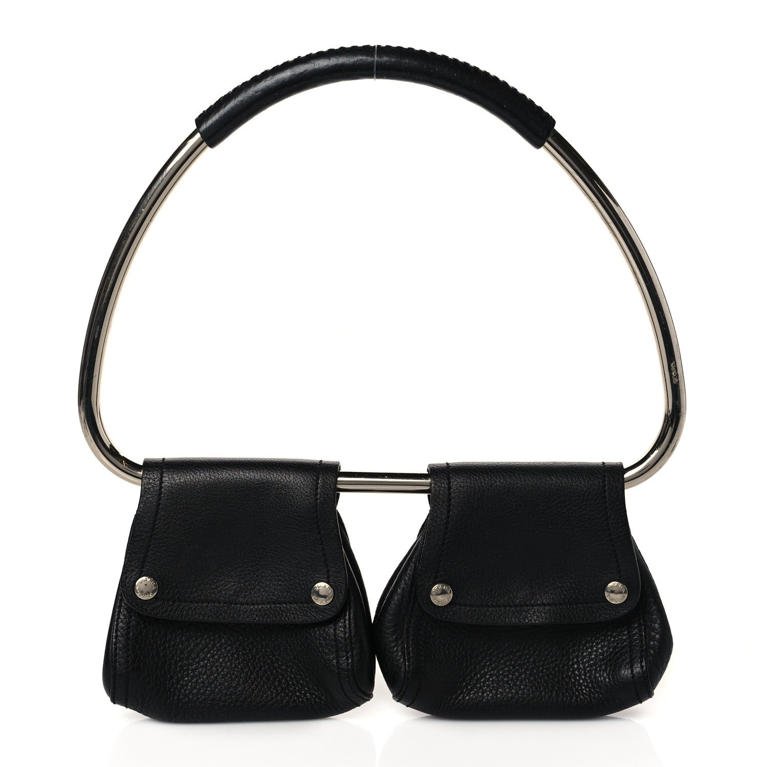Prada Calfksin Loop Top Handle Bag Black 1 of 8