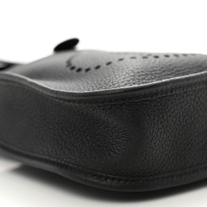 Hermes Taurillon Clemence Evelyne TPM Black 9 of 10