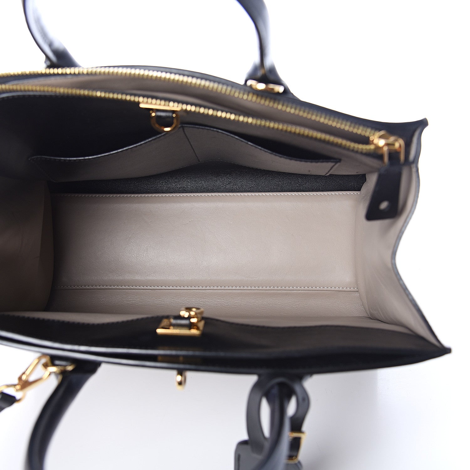Louis Vuitton Calfskin City Steamer MM Gris Black 4 of 8
