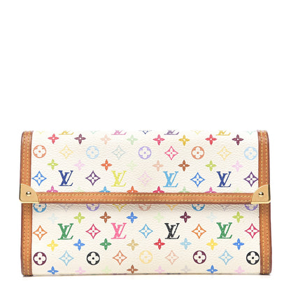 Louis Vuitton Monogram Multicolor Porte Tresor International Wallet White 1 of 6
