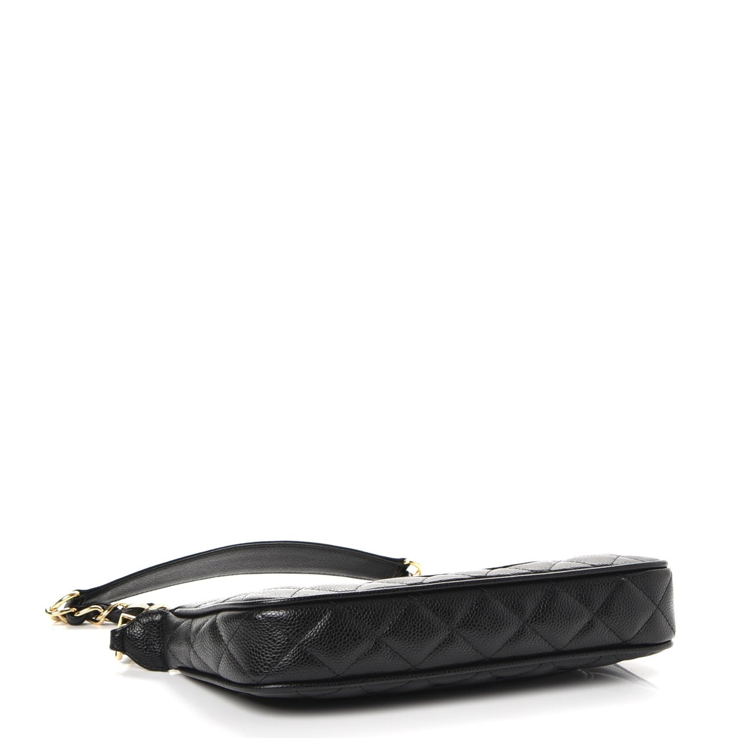 Caviar Quilted Pochette Black