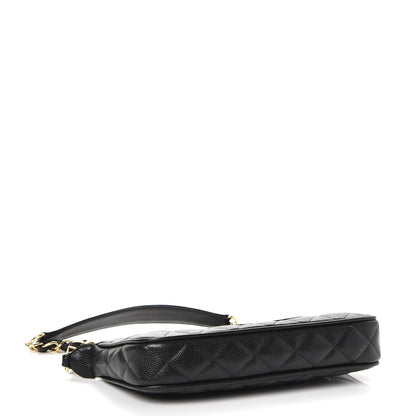 Chanel Caviar Quilted Pochette Black 4 of 8