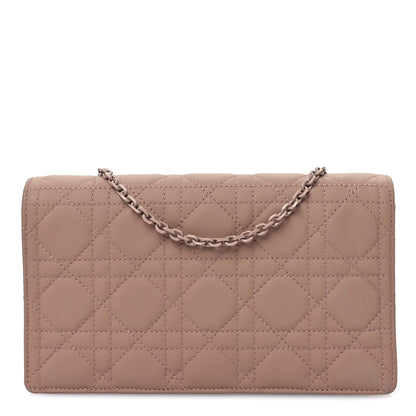 Christian Dior Ultra Matte Calfskin Cannage Lady Dior Clutch Fard 1 of 11