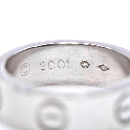 Cartier Platinum 5.5mm LOVE Ring 48 4.5 6 of 6